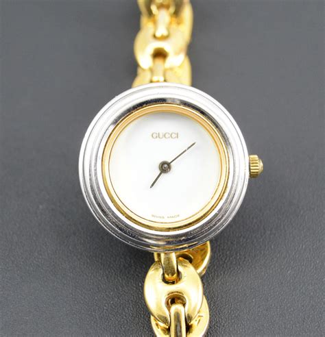 gucci watch women black gold vintage|old gucci watch value.